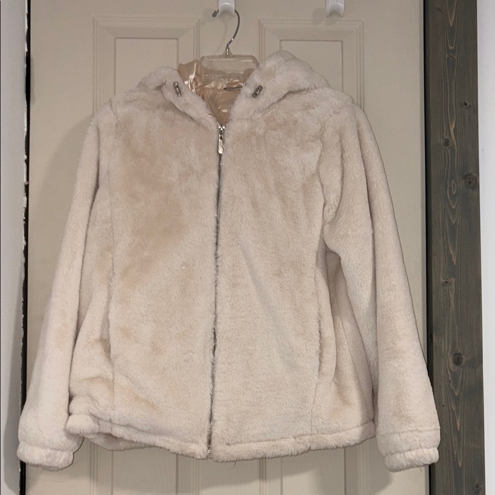 Cream Faux Fur Jacket